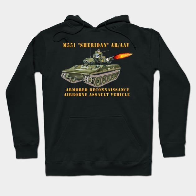 M551 Sheridan - Firing - AR-AAV Hoodie by twix123844